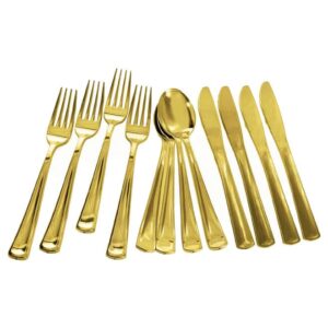 Stainless Steel Gold Cutlery Set – 12 Piece Dinner Set